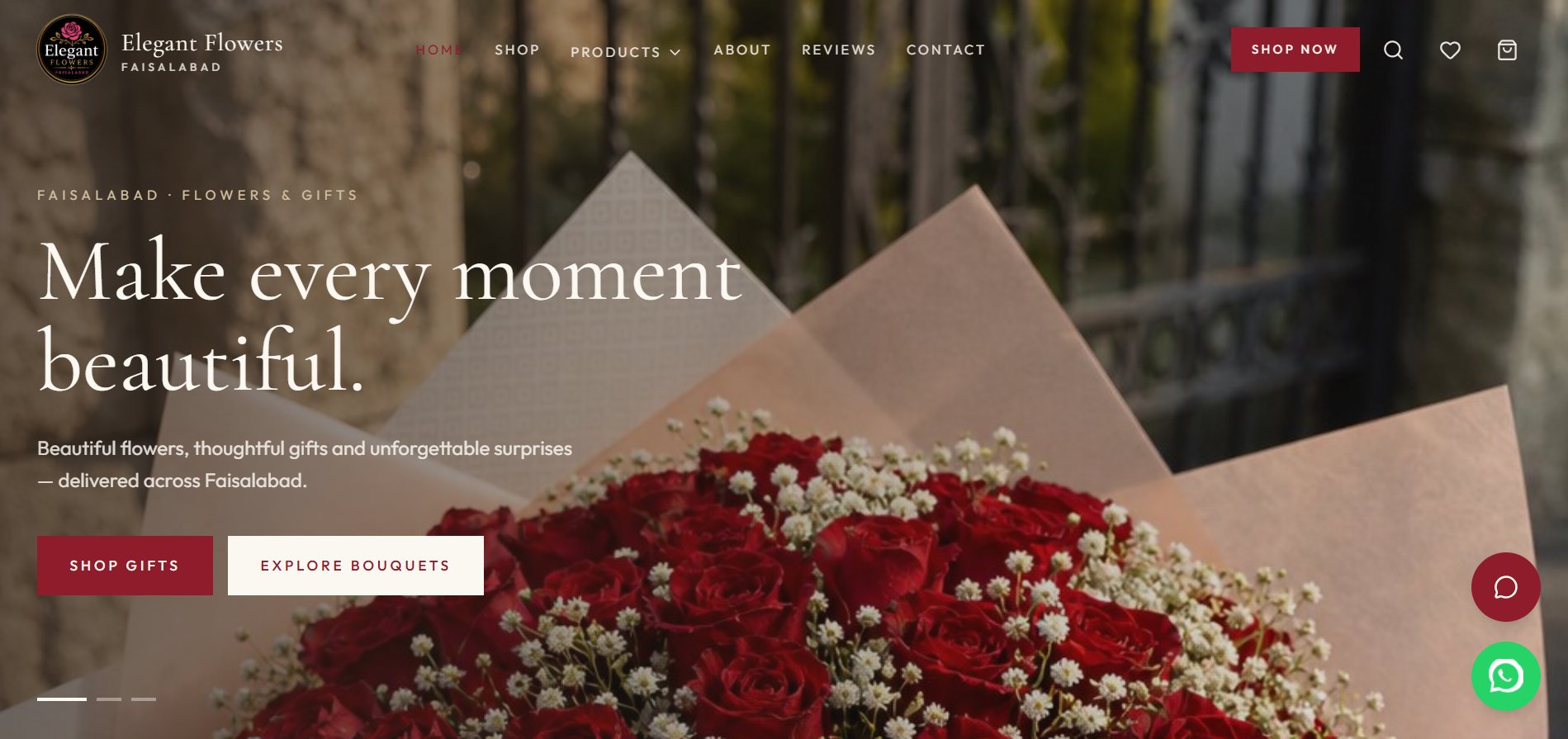 Elegant Flowers — Flowers & Gifts E-Commerce | project by AH Systems